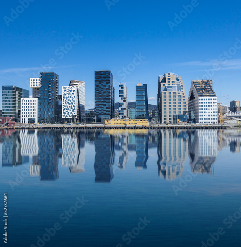 Board z aluminiowym obramowaniem Oslo, Oslo, Bjørvika Norway
