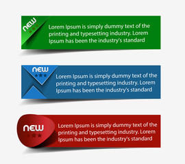 Wall Mural - vector information banner design element.