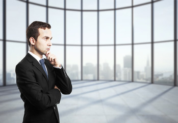 Canvas Print - businessman in office