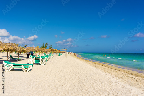 Board z aluminiowym obramowaniem Słynna plaża Varadero na Kubie