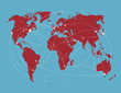 © Janos Huszka - Vector illustration travel world map