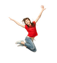 Girl Jumping