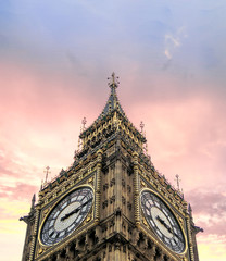 Wall Mural - London, The Big Ben with Beautiful sky