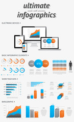 Aufkleber - Ultimate info graphics elements set vector