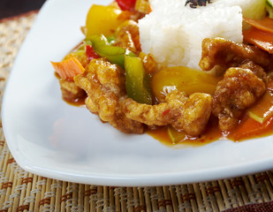 Poster - pork with vegetable