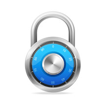 Lock, Security Concept. Vector Padlock
