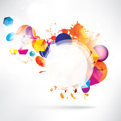 Wall Mural - abstract colored background