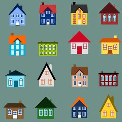 Canvas Print - House icon set