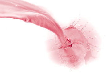 Poster - strawberry milkshake splash