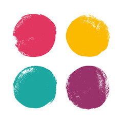 Grunge color circles