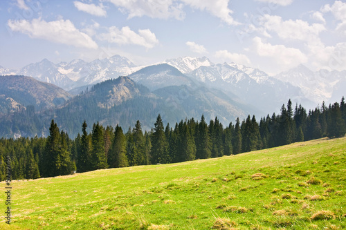 Board z aluminiowym obramowaniem Górski krajobraz, tatry, polska