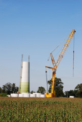 Wall Mural - constuction windturbine