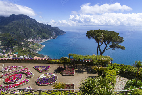 Plakat na papierze fotorealistycznym Słynne wybrzeże Amalfi