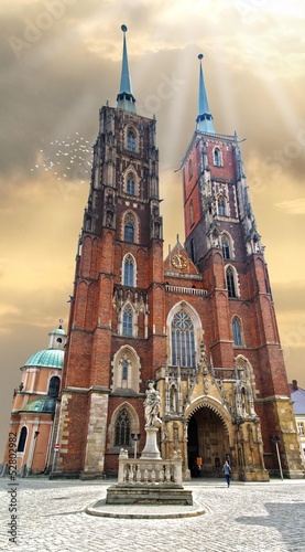 Board z aluminiowym obramowaniem Wrocław, katedra