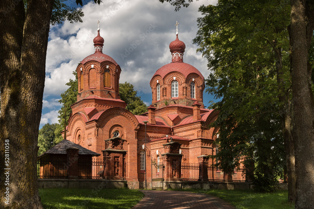 Cerkiew - Białowieża - obrazy, fototapety, plakaty 