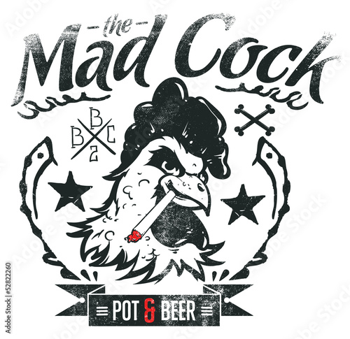Plakat na zamówienie Mad cock