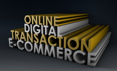 Wall Mural - Online Digital Transaction