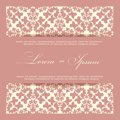 Wall Mural - invitation card