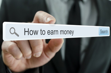Wall Mural - looking for ways to make money on internet