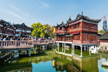 Oldest Tea House Of Fang Bang Zhong Lu Old City Shanghai China