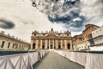 Wall Mural - Walking towards the Vatican