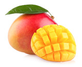Fototapeta Tęcza - mango fruit isolated on white background