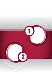 Fototapete - Vector red background concept for brochure
