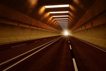 Tunnel road.