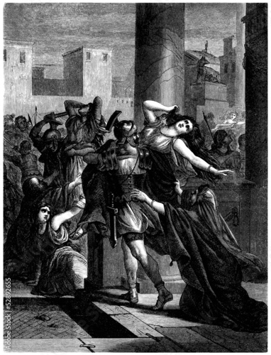 Cuadros en Lienzo Antiquity - Rape of the Sabine Women