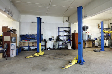 a car repair garage