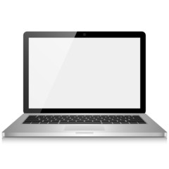 Canvas Print - laptop computer with blank screen