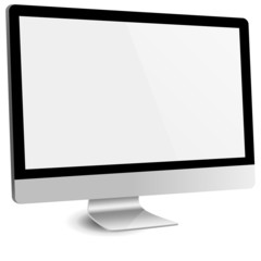 Canvas Print - computer monitor with blank screen