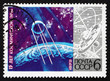 Postage stamp Russia 1972 Sputnik 1, Spacecraft