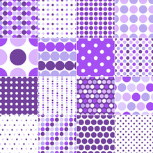 Seamless Retro Dot Pattern Print