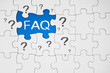 © Stockwerk-Fotodesign - Puzzle in Blau mit FAQ