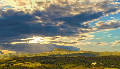 Wall Mural - Landscape in tuscany.