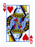Fototapeta Miasta - Playing Card - Queen of Hearts
