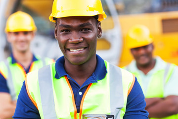 Wall Mural - african american construction worker