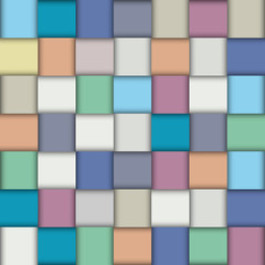 Canvas Print - Multicolored paper lattice