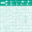 © Artco - 396 emerald green icons set