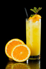 Poster - organic orange juice