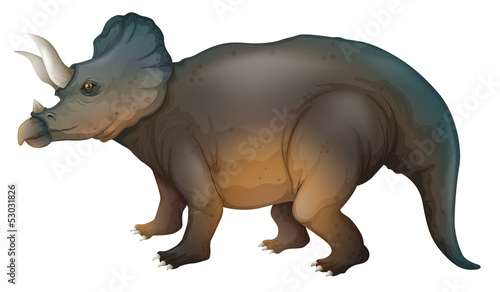 Naklejka dekoracyjna Triceratops