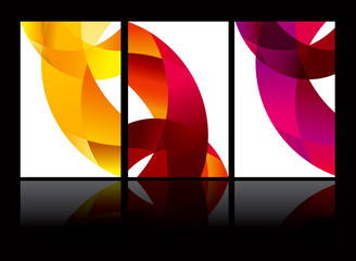 Wall Mural - vector abstract background set eps10