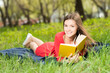 © very_ulissa - beautiful young girl reads book in park