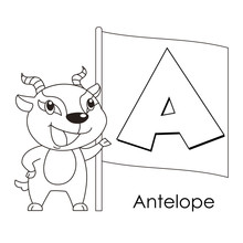 Animal Alphabet A
