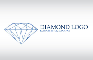 Luxury logo, diamond logotype