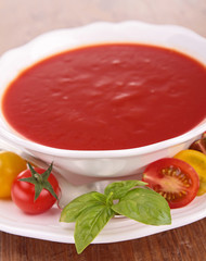 Canvas Print - cold gazpacho soup