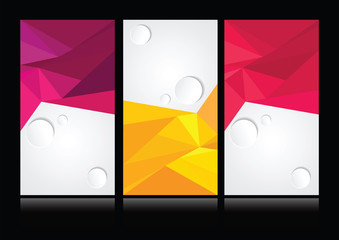 Wall Mural - vector abstract background set EPS10