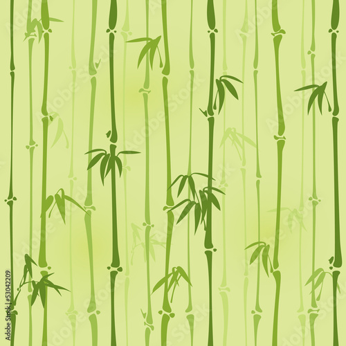 Naklejka dekoracyjna Seamless bamboo pattern