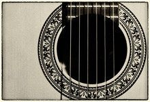 Musical Background Image Of Spanish Guitar